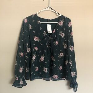 Floral long sleeve blouse